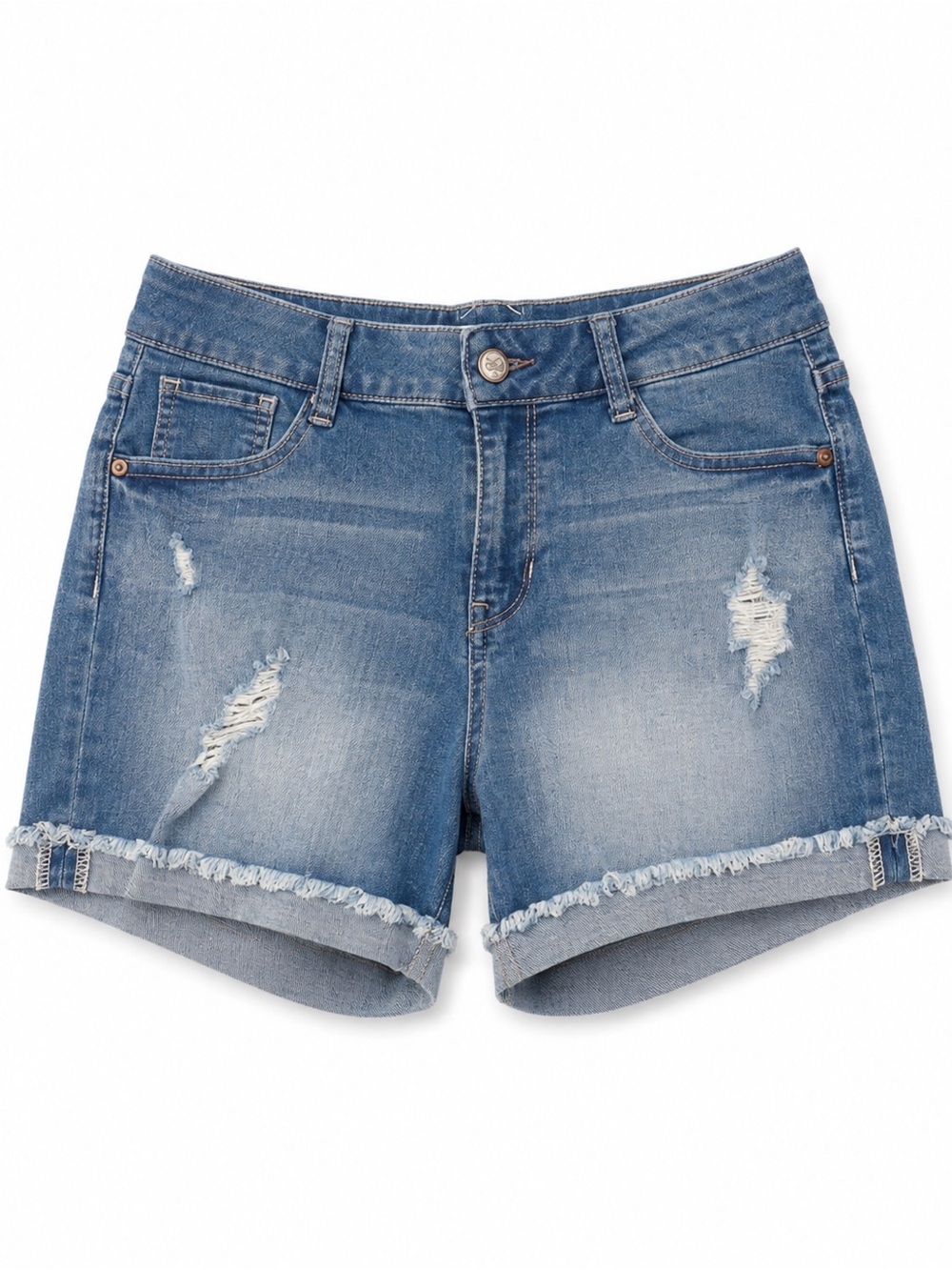 No Boundaries Distressed Denim Shorts | Size 9 | NWT